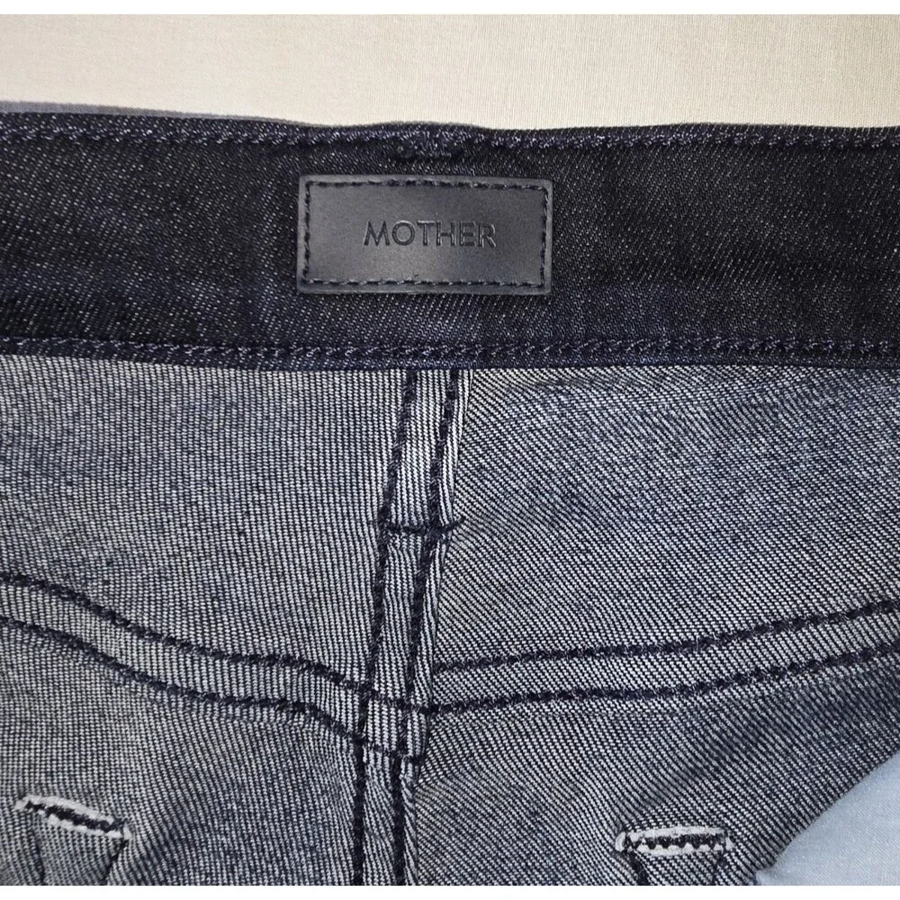 MOTHER The Mid Rise Dazzler Ankle Jeans Now Or Never 28 Stretch Straight Casual